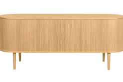 Miliboo Buffet-Buffet vintage en bois clair chêne 2 portes coulissantes L160 cm EPIC