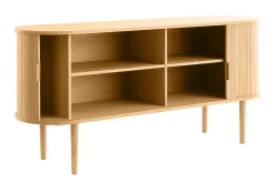 Miliboo Buffet-Buffet vintage en bois clair chêne 2 portes coulissantes L160 cm EPIC