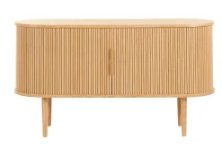 Miliboo Buffet-Buffet vintage en bois clair chêne 2 portes coulissantes L138 cm EPIC