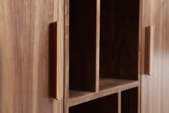 Miliboo Buffet-Buffet vintage en bois foncé noyer 2 portes L122 cm HALLEN