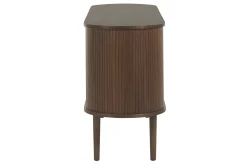 Miliboo Buffet-Buffet vintage en bois foncé noyer 2 portes coulissantes L160 cm EPIC