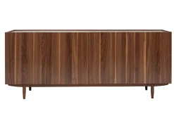 Miliboo Buffet-Buffet vintage en bois foncé 4 portes L180 cm SANAA