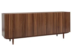 Miliboo Buffet-Buffet vintage en bois foncé 4 portes L180 cm SANAA
