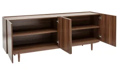 Miliboo Buffet-Buffet vintage en bois foncé 4 portes L180 cm SANAA
