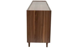 Miliboo Buffet-Buffet vintage en bois foncé 4 portes L180 cm SANAA