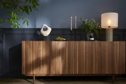 Miliboo Buffet-Buffet vintage en bois foncé 4 portes L180 cm SANAA