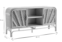 Miliboo Buffet-Buffet vintage en rotin 2 portes L150 cm GALON