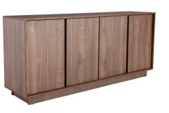 Miliboo Buffet-Buffet vintage finition bois foncé noyer 4 portes L180 cm COMO