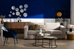 Miliboo Buffet-Buffet vintage finition bois foncé noyer 4 portes L180 cm COMO