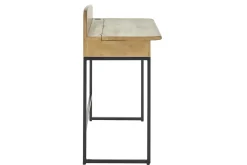 Miliboo Bureau Design-Bureau avec rangement en bois manguier massif L100 cm SHIVA
