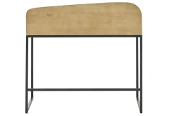 Miliboo Bureau Design-Bureau avec rangement en bois manguier massif L100 cm SHIVA