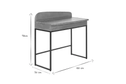 Miliboo Bureau Design-Bureau avec rangement en bois manguier massif L100 cm SHIVA