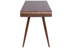 Miliboo Bureau Design-Bureau avec rangements 2 tiroirs vintage bois foncé noyer L120 cm BJORG
