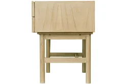 Miliboo Bureau Design-Bureau avec rangements 2 tiroirs bois clair et cannage rotin L120 cm GALINA