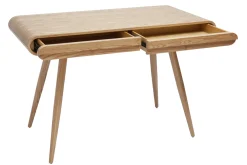 Miliboo Bureau Design-Bureau avec rangements 2 tiroirs scandinave bois clair L120 cm BJORG