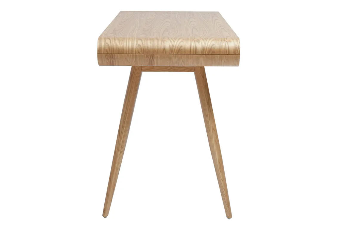 Miliboo Bureau Design-Bureau avec rangements 2 tiroirs scandinave bois clair L120 cm BJORG