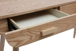 Miliboo Bureau Design-Bureau avec rangements 3 tiroirs scandinave bois clair L132 cm HALLEN