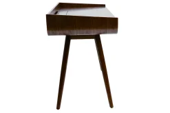 Miliboo Bureau Design-Bureau avec rangements 3 tiroirs vintage bois foncé noyer L132 cm HALLEN
