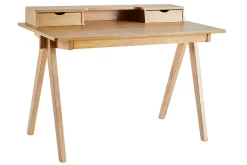 Miliboo Bureau Design-Bureau avec rangements bois clair L120 cm PULITO