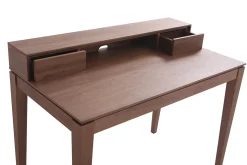 Miliboo Bureau Design-Bureau avec rangements bois foncé noyer L110 cm SEKRET