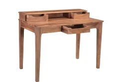 Miliboo Bureau Design-Bureau avec rangements vintage bois massif L115 cm GARY