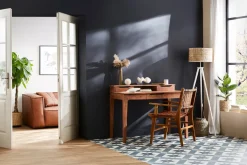 Miliboo Bureau Design-Bureau avec rangements vintage bois massif L115 cm GARY