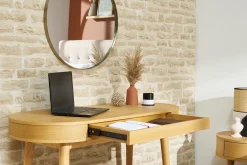 Miliboo Bureau Design-Bureau avec tiroir en bois clair L120 cm JUDITH