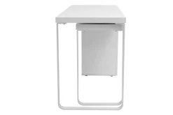 Miliboo Bureau Design-Bureau modulable avec rangements design blanc brillant L150-230 cm VOXY