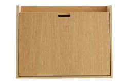 Miliboo Bureau Design-Bureau mural avec rangements scandinave bois clair chêne L78 cm GABIN
