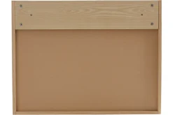 Miliboo Bureau Design-Bureau mural avec rangements scandinave bois clair chêne L78 cm GABIN