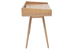 Miliboo Bureau Design-Bureau scandinave bois clair avec rangements 2 tiroirs L100 cm HALLEN