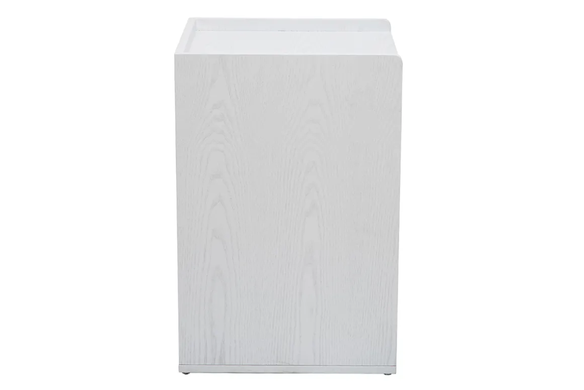 Miliboo Rangement Bureau-Caisson de bureau 2 tiroirs scandinave blanc et bois clair OPUS
