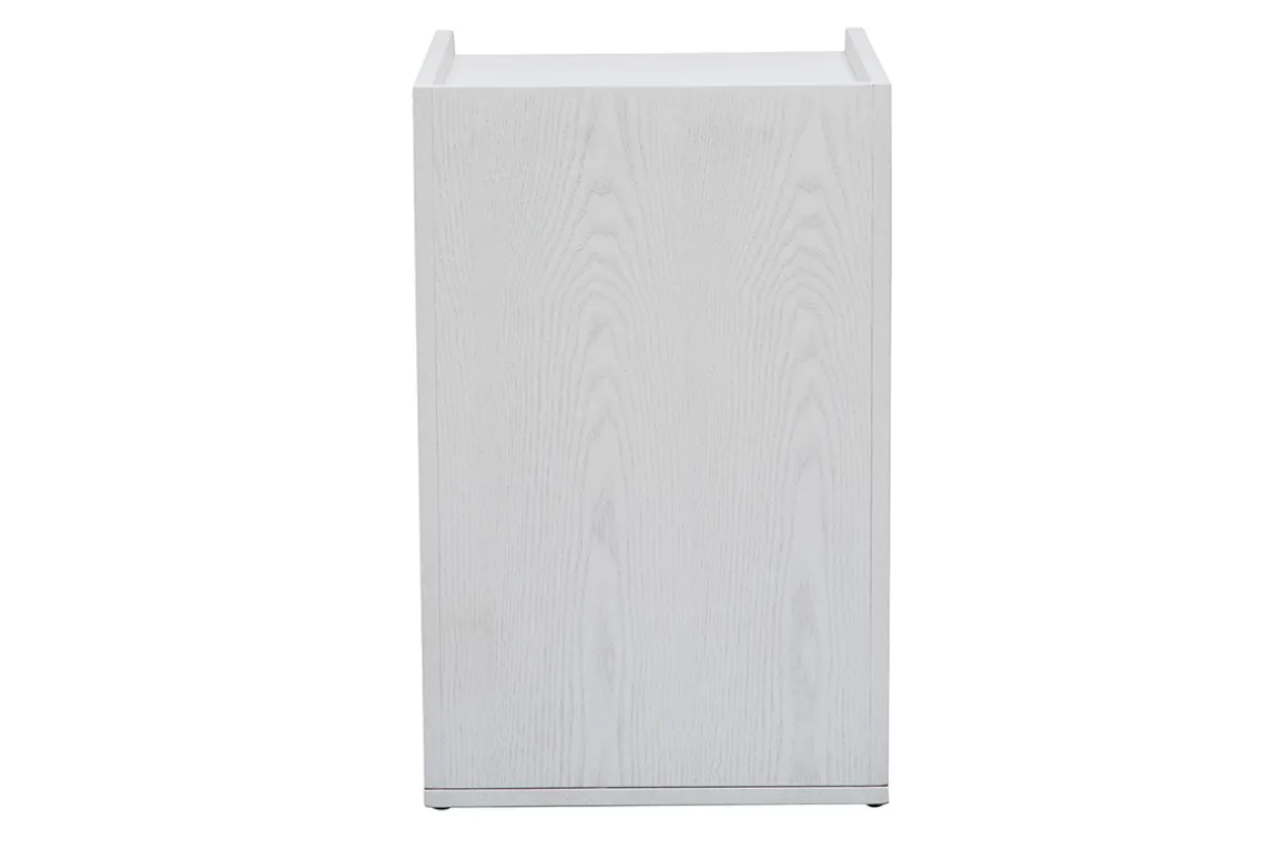 Miliboo Rangement Bureau-Caisson de bureau 2 tiroirs scandinave blanc et bois clair OPUS