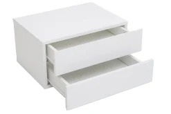 Miliboo Rangement Bureau-Caisson de rangement 2 tiroirs blanc laqué MAX