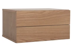 Miliboo Rangement Bureau-Caisson de rangement 2 tiroirs bois clair frêne MAX