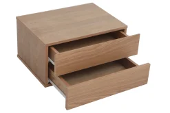 Miliboo Rangement Bureau-Caisson de rangement 2 tiroirs bois clair frêne MAX