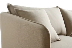 Miliboo Canapé Design|Voir Tous Les Canapés-Canapé 3 places éco-responsable en tissu recyclé naturel et bois clair FOREST