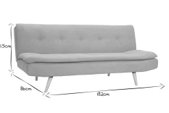 Miliboo Canapé Convertible|Voir Tous Les Canapés-Canapé convertible 3 places en tissu effet velours jaune moutarde et bois clair SENSO