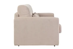 Miliboo Canapé Convertible|Voir Tous Les Canapés-Canapé convertible 3 places en tissu effet velours beige avec matelas 13 cm LETTO