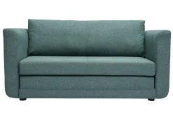 Miliboo Canapé Convertible|Voir Tous Les Canapés-Canapé convertible 2 places en tissu vert de gris LEON