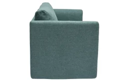 Miliboo Canapé Convertible|Voir Tous Les Canapés-Canapé convertible 2 places en tissu vert de gris LEON