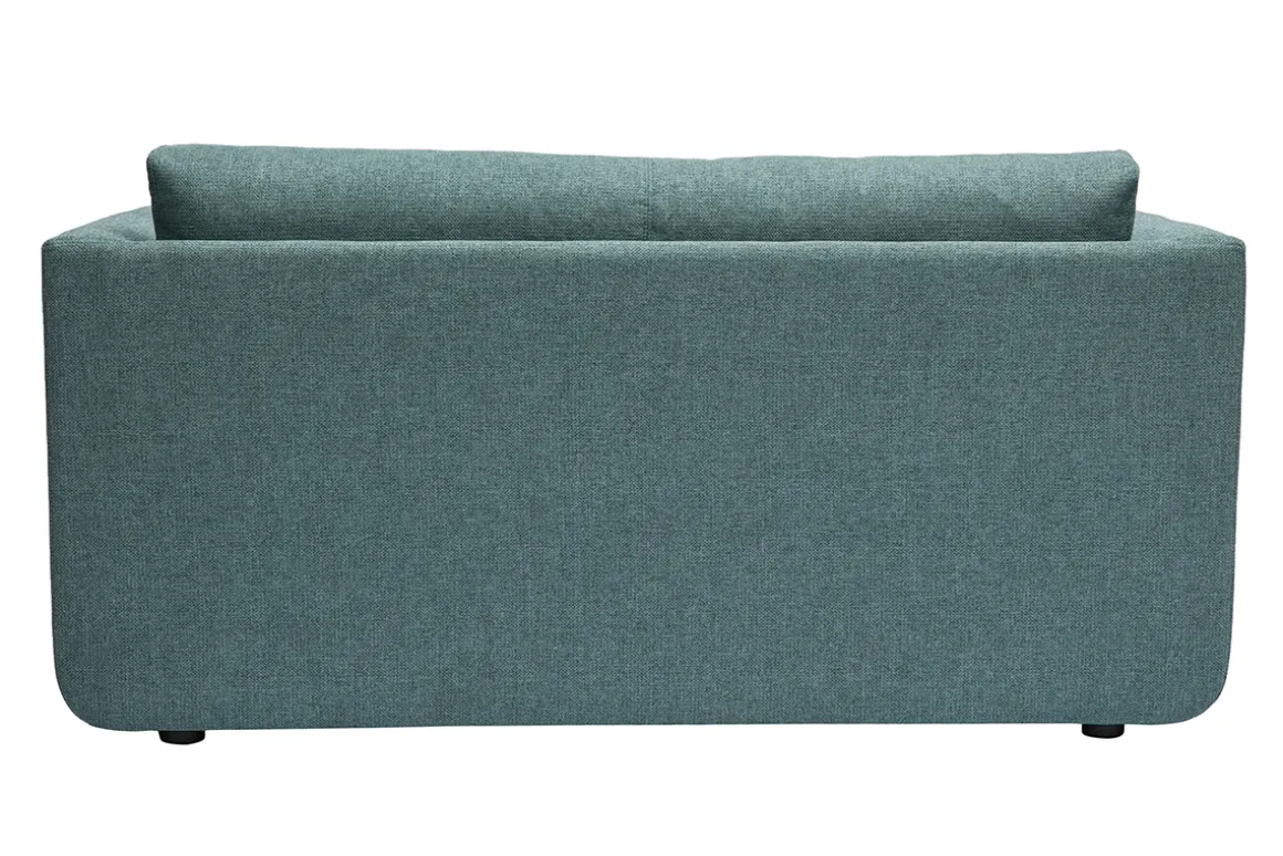 Miliboo Canapé Convertible|Voir Tous Les Canapés-Canapé convertible 2 places en tissu vert de gris LEON