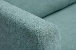 Miliboo Canapé Convertible|Voir Tous Les Canapés-Canapé convertible 2 places en tissu vert de gris LEON