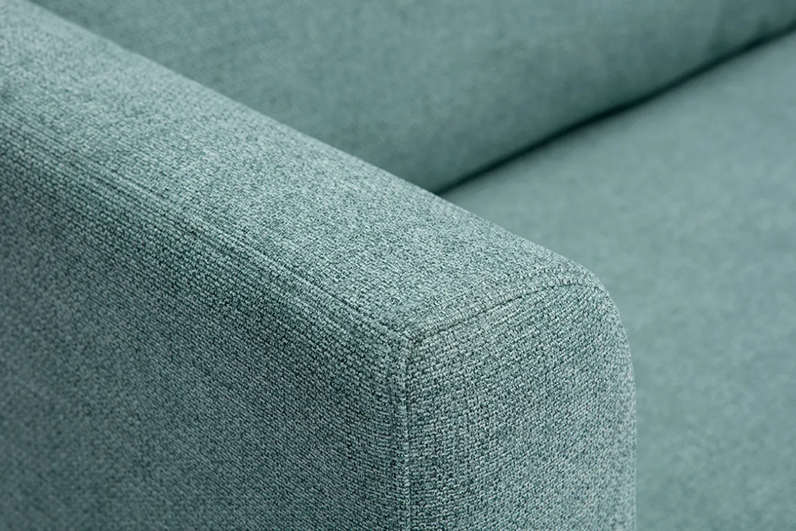 Miliboo Canapé Convertible|Voir Tous Les Canapés-Canapé convertible 2 places en tissu vert de gris LEON