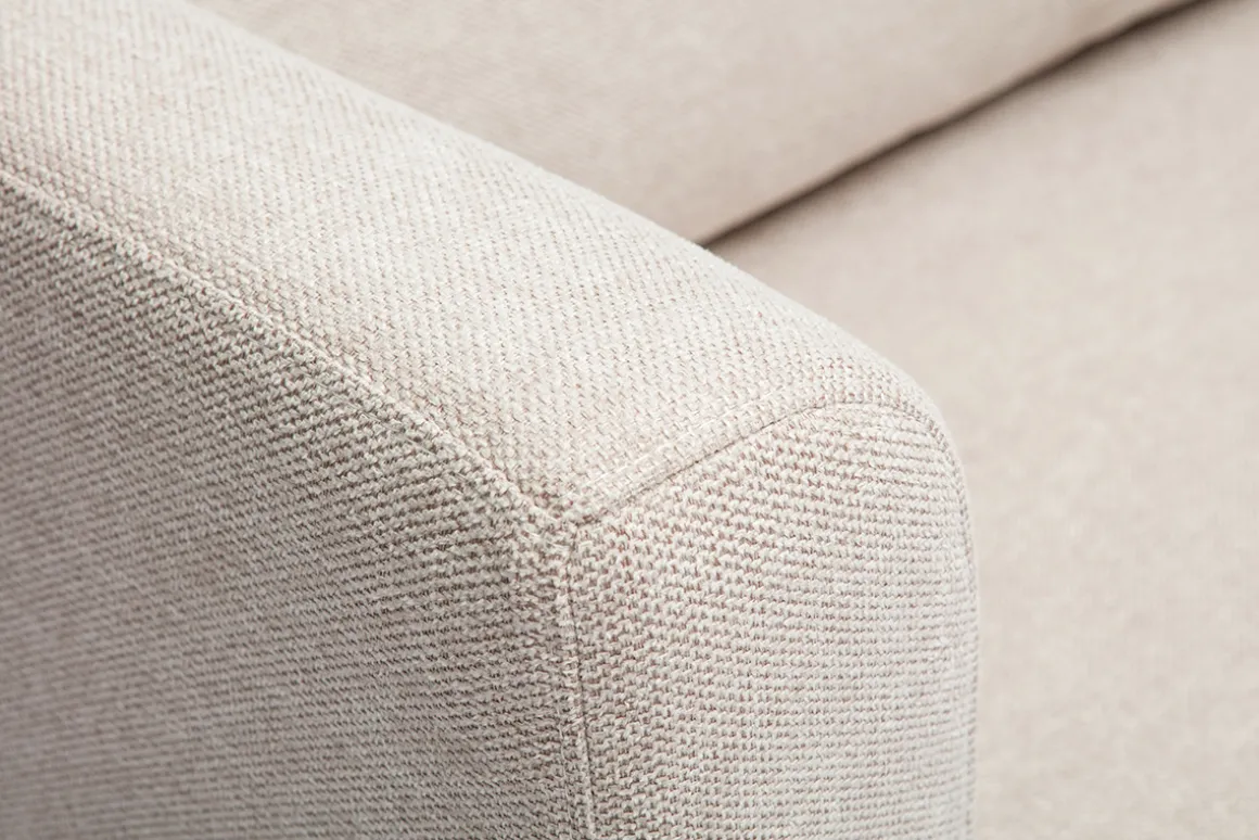 Miliboo Canapé Convertible|Voir Tous Les Canapés-Canapé convertible 2 places en tissu effet velours texturé beige LEON