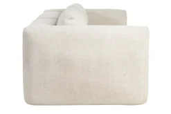 Miliboo Canapé Convertible|Voir Tous Les Canapés-Canapé convertible avec coffre 4 places en tissu velours chenille beige CRUSH