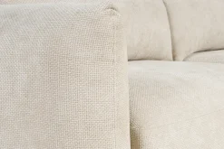 Miliboo Canapé Convertible|Voir Tous Les Canapés-Canapé convertible avec coffre 4 places en tissu velours chenille beige CRUSH