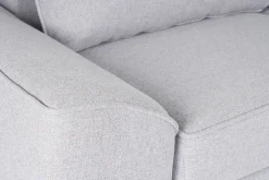 Miliboo Canapé Convertible|Voir Tous Les Canapés-Canapé convertible design 3 places en tissu gris et métal noir GAEL