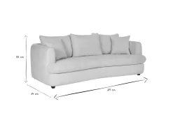 Miliboo Canapé Convertible|Voir Tous Les Canapés-Canapé convertible déhoussable 3-4 places design haricot en tissu effet velours terracotta SACHA