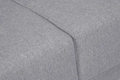 Miliboo Canapé Convertible|Voir Tous Les Canapés-Canapé convertible en tissu gris clair et bois clair avec matelas 18 cm GRAHAM